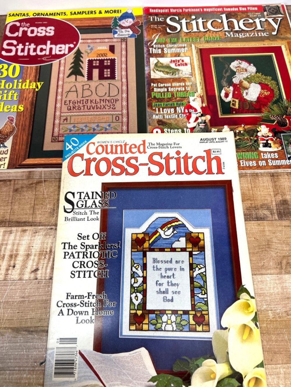 3 Counted Cross-Stitch Magazine Collection  Christmas Fall Others